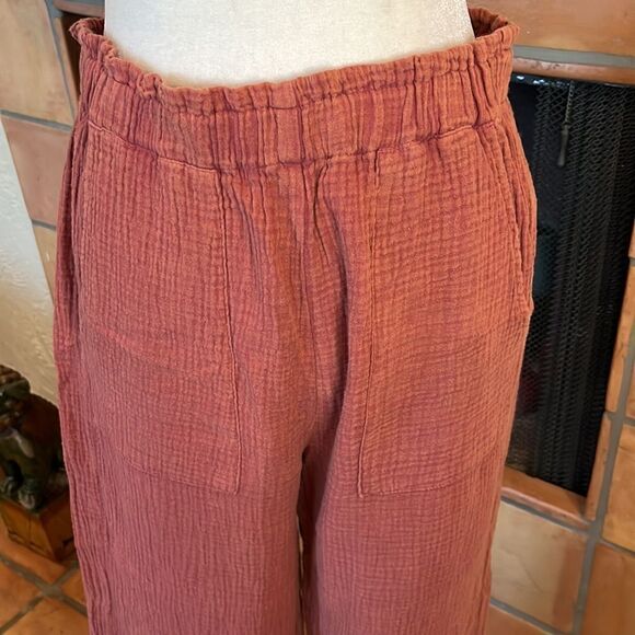 Cotton Bleu Vagabond Wide Leg Pants, S! - Picture 2 of 8